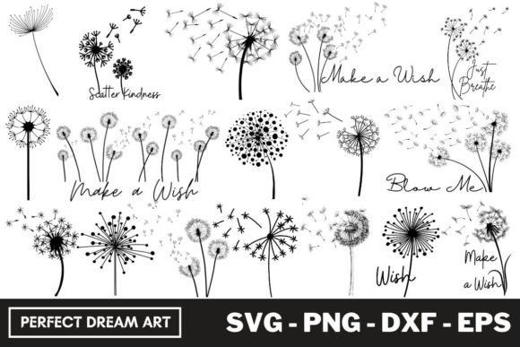 Download Dandelion Silhouette Bundles Outline - Silhouette bundle Collection