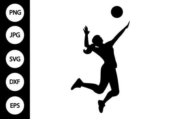 Download Volleyball Player with Ball SVG - Player Collection