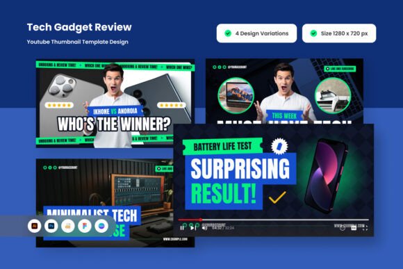 Download Tech Gadget Review Youtube Thumbnail - Youtube Collection