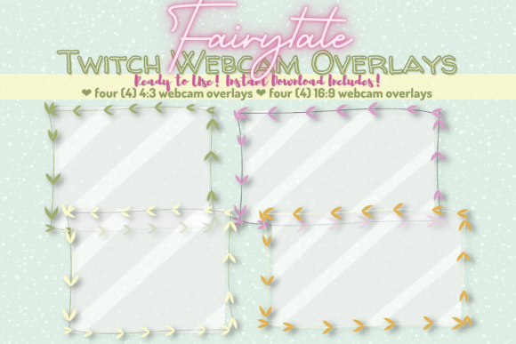 Download Fairytale Twitch Webcam Overlays - Premium Bundle